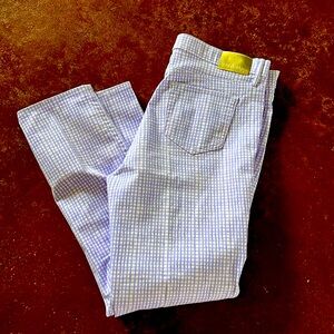 Lilly Pulitzer lavender and white check jeans